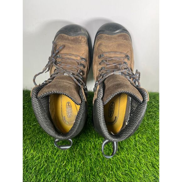 KEEN Waterproof Hiking Boots Mens Size 9 Brown Leather Outdoor Trail Work Shoes main image 4